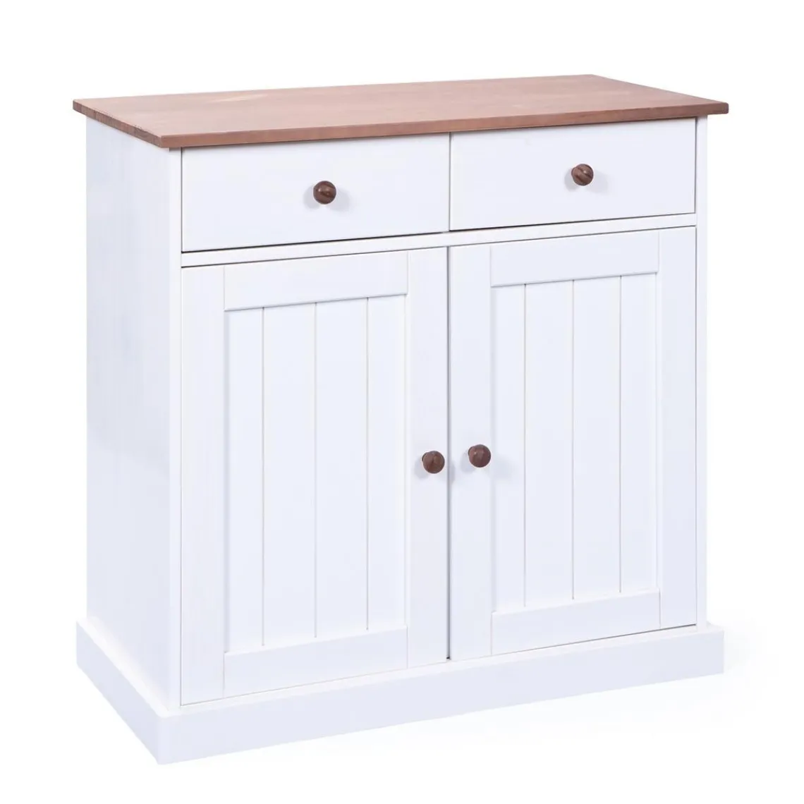 3S. x Home Bahut Bas en Pin Massif JIRA New