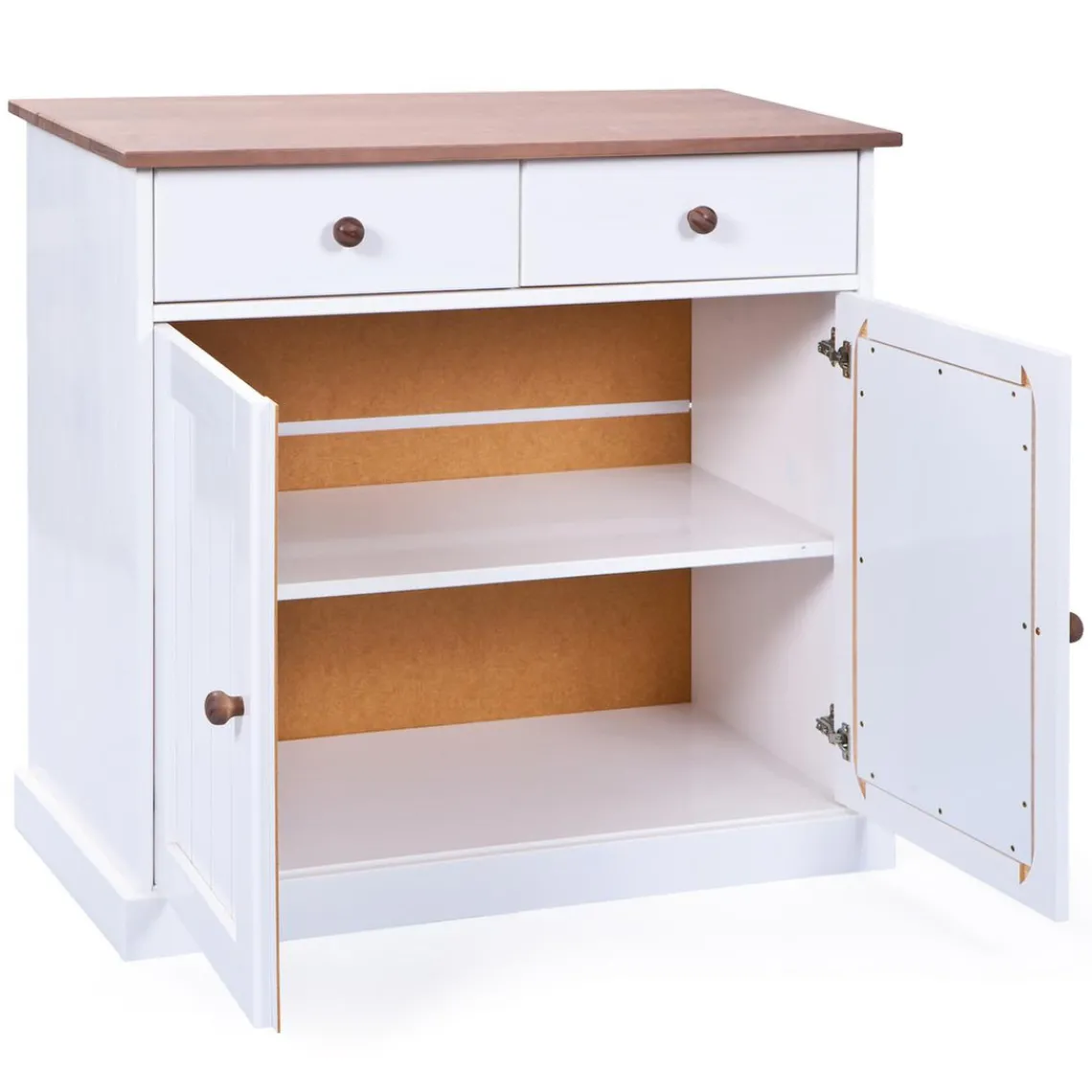 3S. x Home Bahut Bas en Pin Massif JIRA New