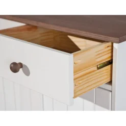 3S. x Home Bahut Bas en Pin Massif JIRA New