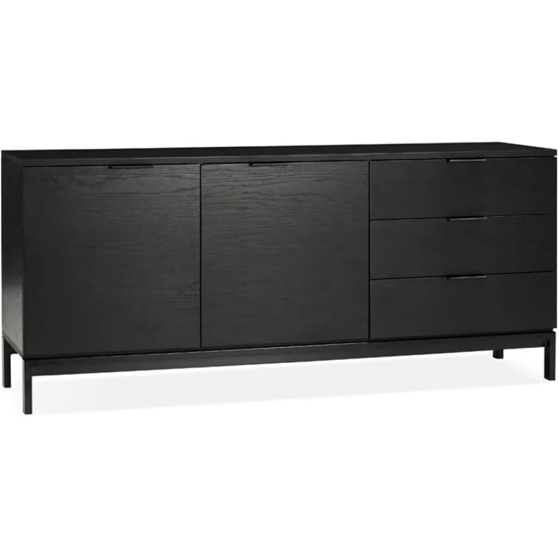 ALTEREGO Bahut design 'HIPPIE' en bois noir Online