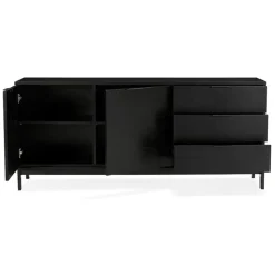 ALTEREGO Bahut design 'HIPPIE' en bois noir Online