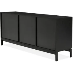 ALTEREGO Bahut design 'HIPPIE' en bois noir Online