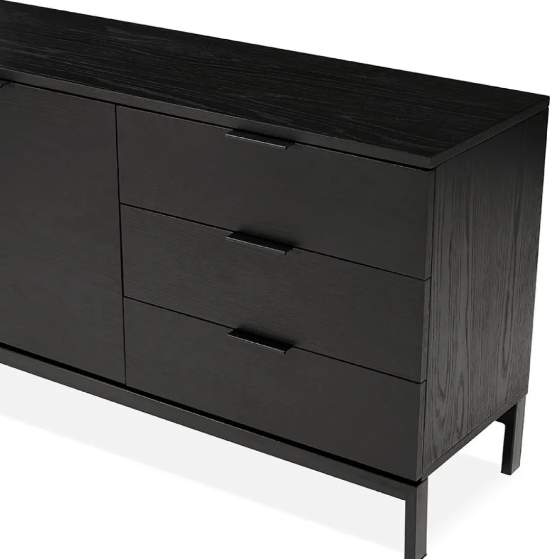 ALTEREGO Bahut design 'HIPPIE' en bois noir Online