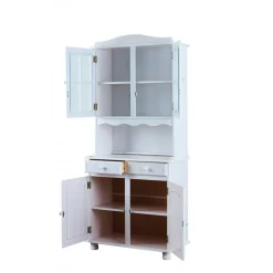 3S. x Home Bahut Vaisselier VALENCIA 2 Portes Blanc Hot