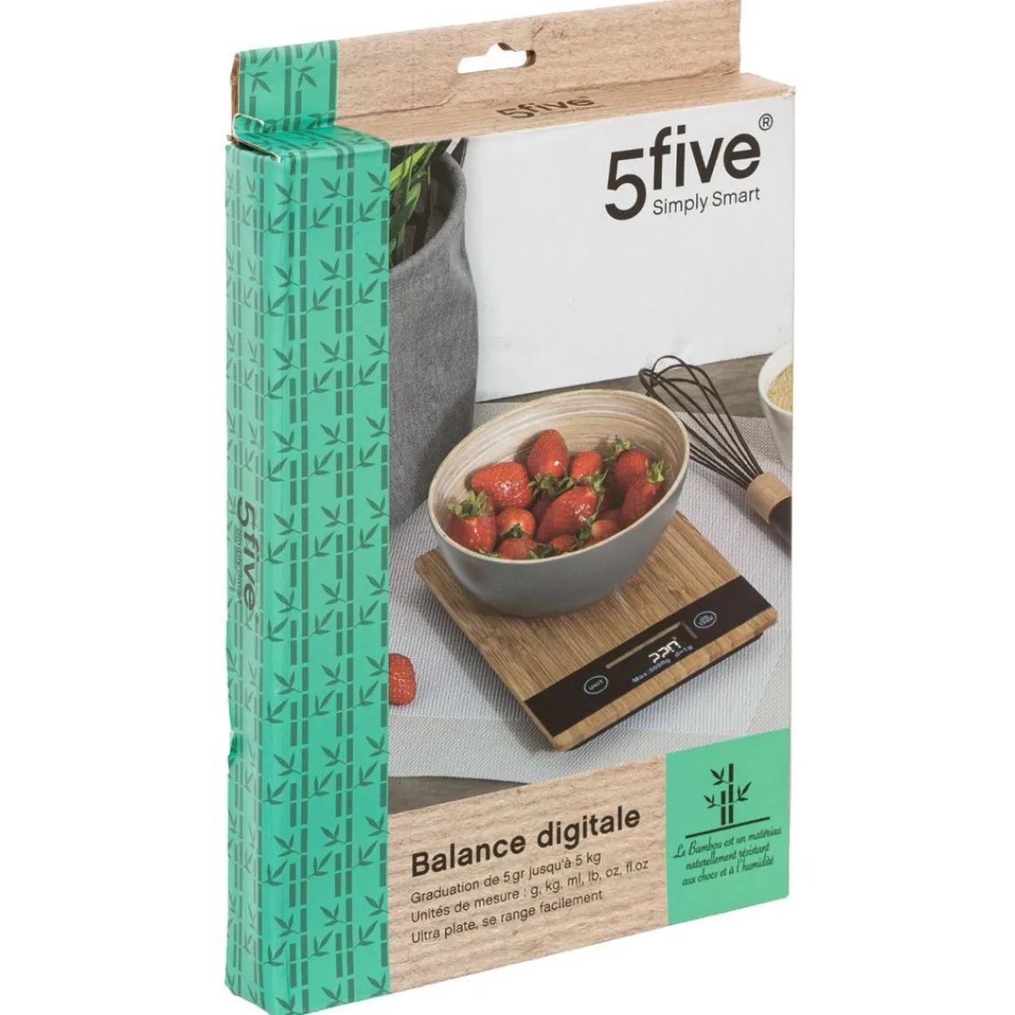 3S. x Home Balance Digitale en Bambou Discount