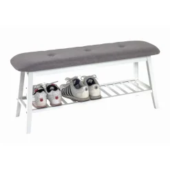 3S. x Home Banc à Chaussures Blanc Clearance