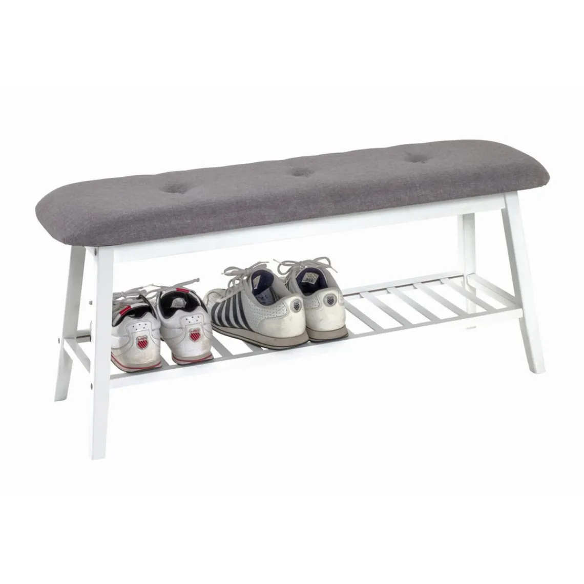 3S. x Home Banc à Chaussures Blanc Clearance