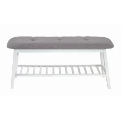 3S. x Home Banc à Chaussures Blanc Clearance