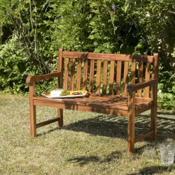 Macabane Banc de jardin Java en bois teck huilé Discount