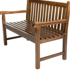 Macabane Banc de jardin Java en bois teck huilé Discount