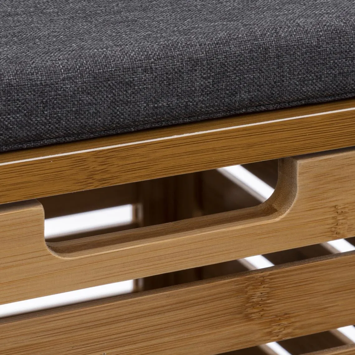 3S. x Home Banc de rangement bambou New