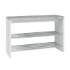 3S. x Home Banc de rangement chaussure avec plateau décor beton Best