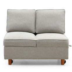 3S. x Home Banquette 2 places convertible Zinez Tissu Beige