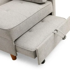 3S. x Home Banquette 2 places convertible Zinez Tissu Beige