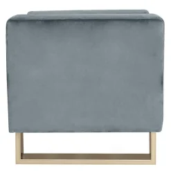 3S. x Home Banquette capitonnée Velours Gris GASPARD Sale