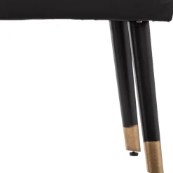 3S. x Home Banquette Velours Noir Salon Hot