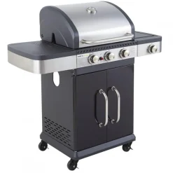 Cook'In Garden Barbecue gaz FIDGI 3 Brûleurs avec desserte et évier Hot