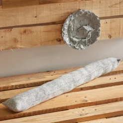 Today Bas de porte en coton 275g/m² HORS PISTE 80 x 10 gris claire Best