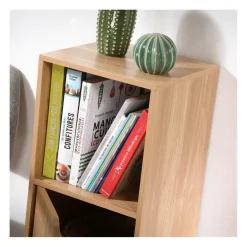 Calicosy Bibliothèque 3 cases avec une porte en bois Online