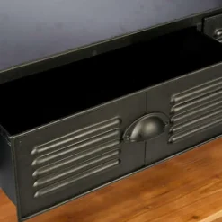 3S. x Home Bibliothèque 4 étages 2 tiroirs Style Industriel Sale