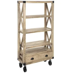 3S. x Home Bibliothèque 1 Tiroir SILAS Discount