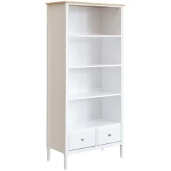 3S. x Home Bibliothèque 2 tiroirs Solen blanc Best