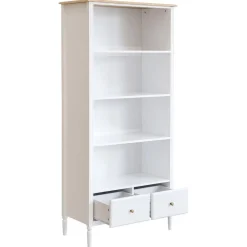 3S. x Home Bibliothèque 2 tiroirs Solen blanc Best