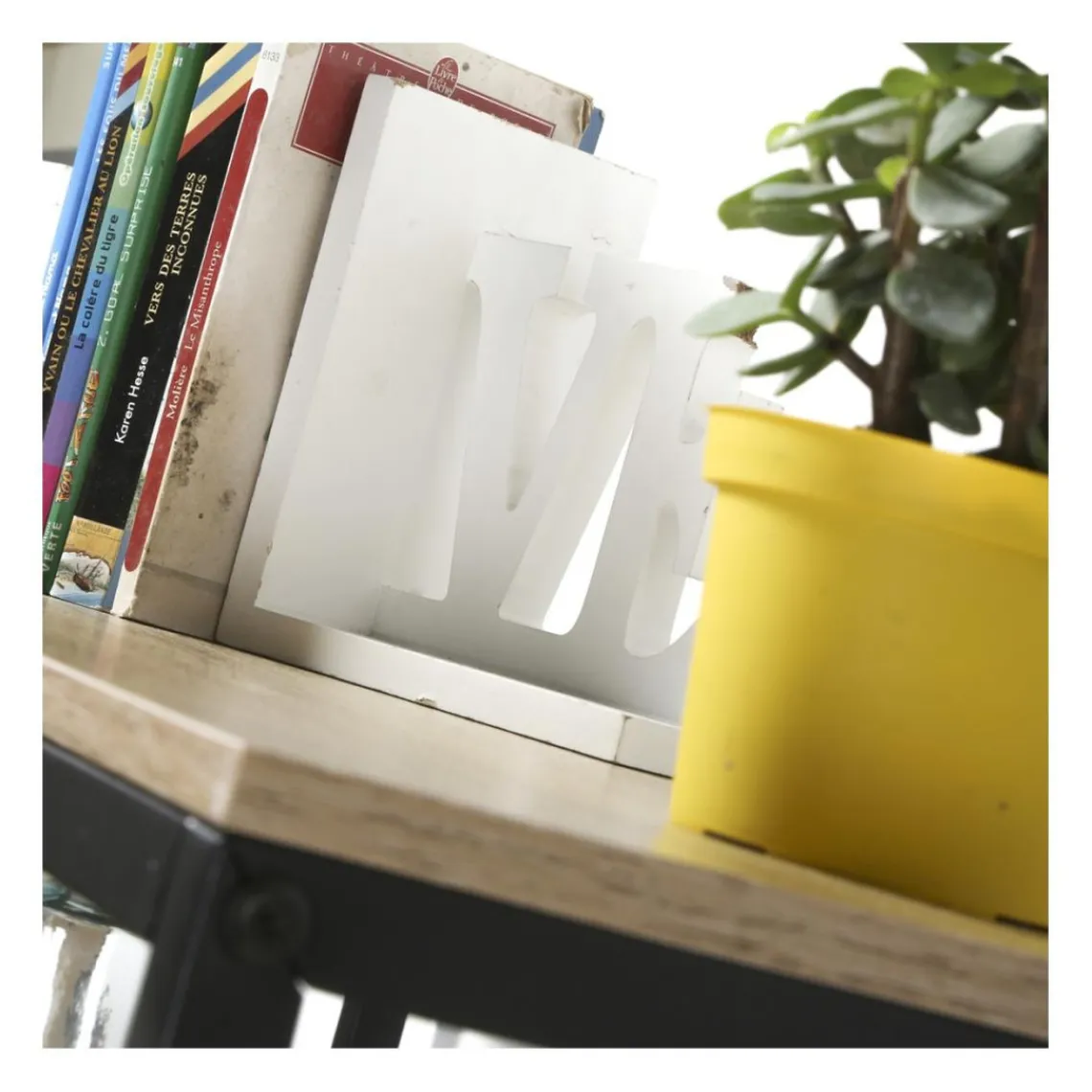 Calicosy Bibliothèque avec étagères 6 niveaux en Bois Beige Discount