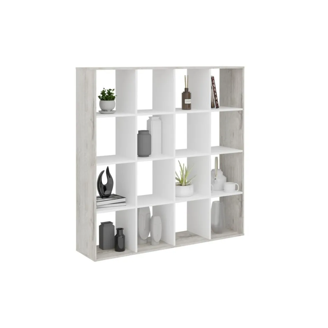 3S. x Home Bibliothèque MEGA 6 avec 16 casiers New