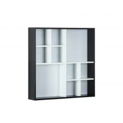 3S. x Home Bibliothèque murale noir MECID Hot