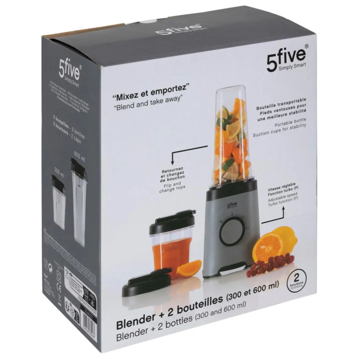 3S. x Home Blender et gourde 600ml/300m Best