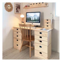 Calicosy Bloc 2 tiroirs en pin massif Sale