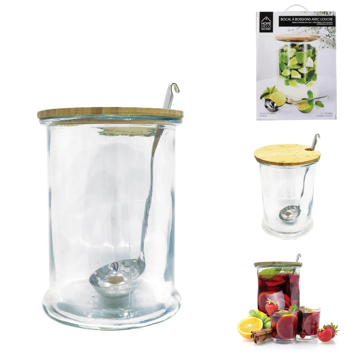 3S. x Home Bocal a boisson 5l et louche BARNABY Online