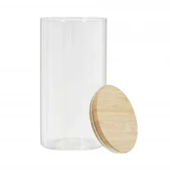 3S. x Home Bocal en verre et bambou 1.2L CIGLA Discount