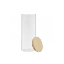 3S. x Home Bocal en verre et bambou 1.6L CIGLA New