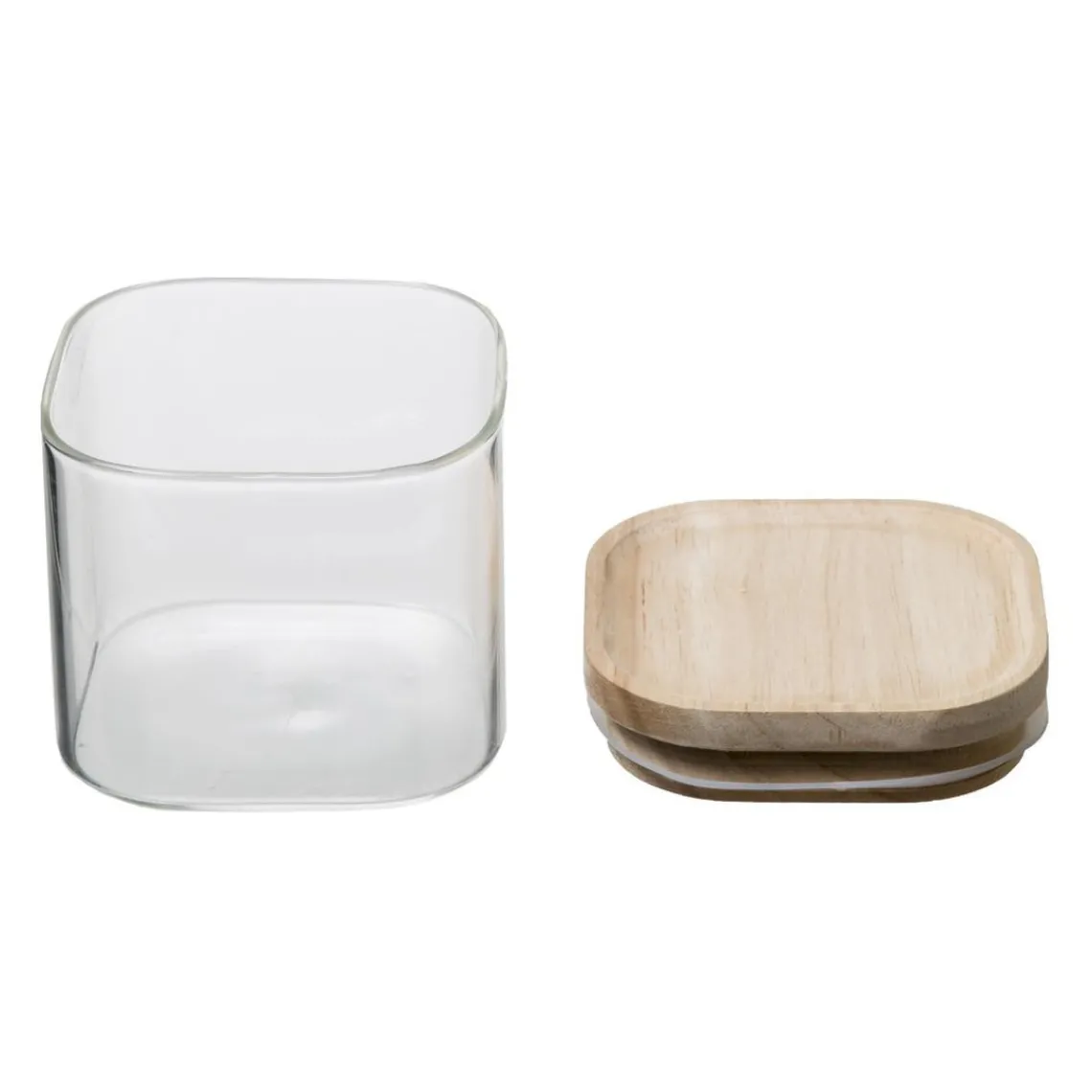 3S. x Home Bocal Verre de 3 Empilable et Bois Clearance