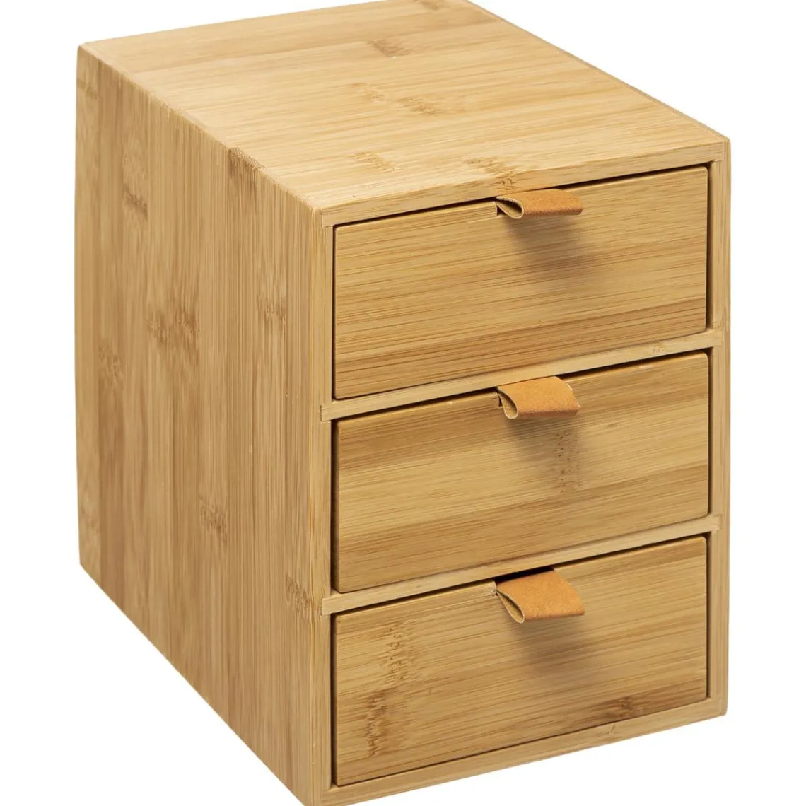 3S. x Home Boite 3 Tiroir Bambou Cuir Online