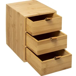 3S. x Home Boite 3 Tiroir Bambou Cuir Online