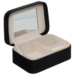 3S. x Home Boite a Bijoux velours Noir Discount