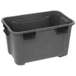 3S. x Home Boite de rangement bunker 55l noir New
