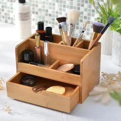 Becquet Boite de rangement en bambou avec tiroir MASTER-IN Outlet