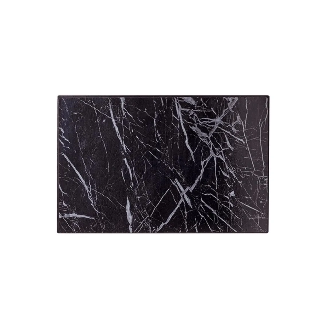 3S. x Home Boite de rangement en métal laqué noir motif marbre foncé avec 9 crochets Discount