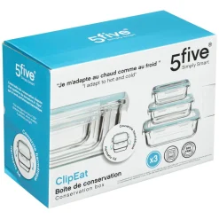 3S. x Home Boite rectangulaire x 3 Discount