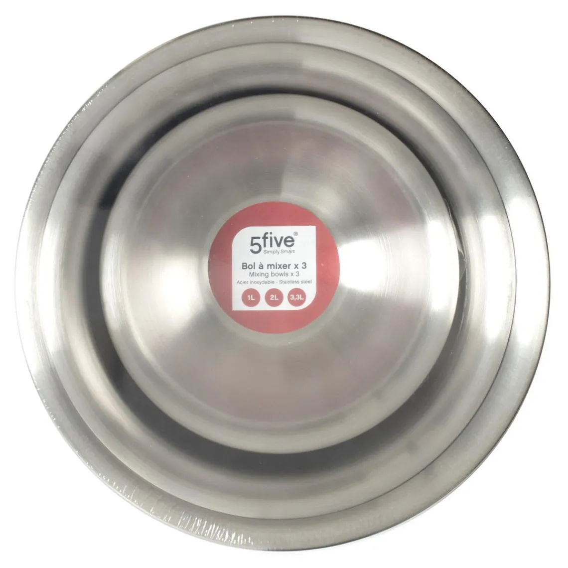 3S. x Home Bol à Mixer Inox x 3 New