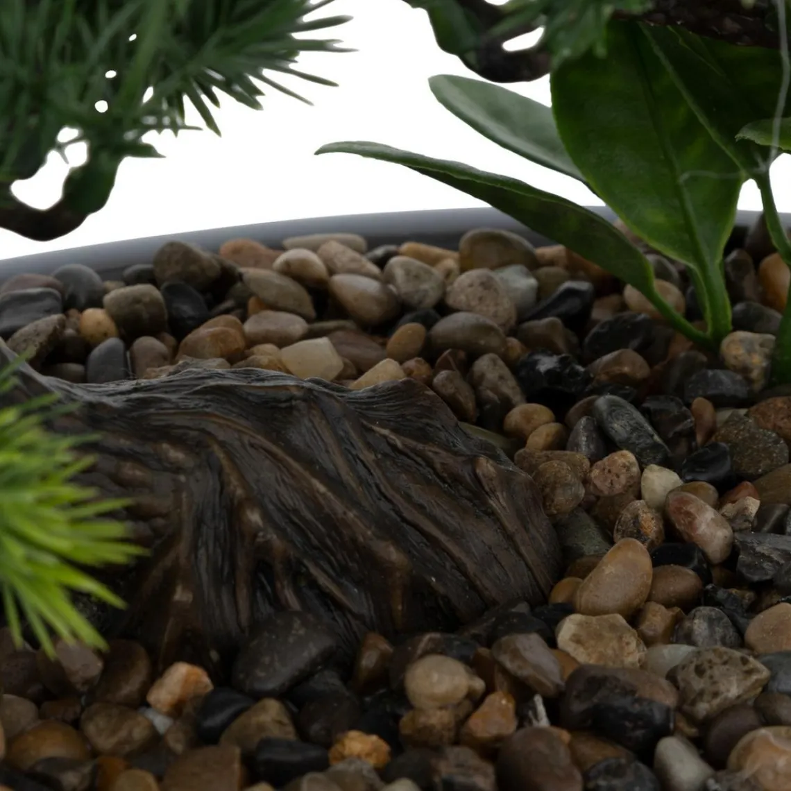 3S. x Home Bonsaï artificiel en céramique et galet bleu Outlet