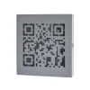 3S. x Home Boîte à clés avec 10 crochets à motif code QR découpé abstrait en Métal laqué Gris Hot