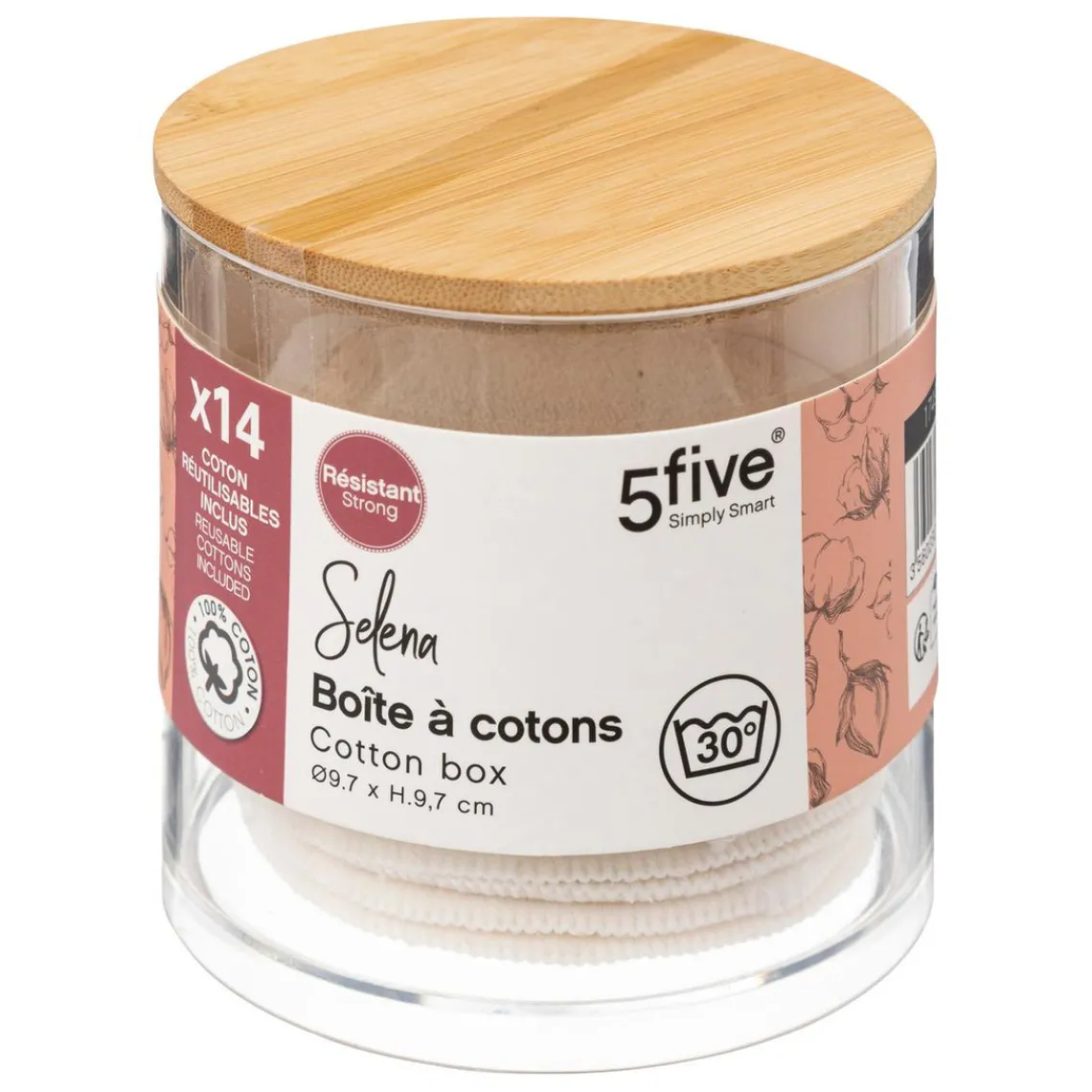 3S. x Home Boîte à cotons lavables Clearance