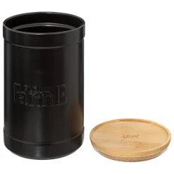 3S. x Home Boîte à farine en céramique Noir Clearance