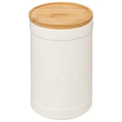 3S. x Home Boîte à farine en céramique Blanc Hot