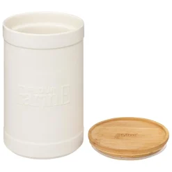 3S. x Home Boîte à farine en céramique Blanc Hot